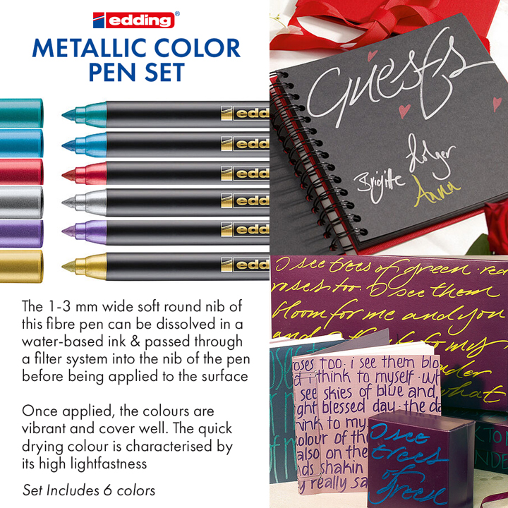 edding Metallic Color Pen Set