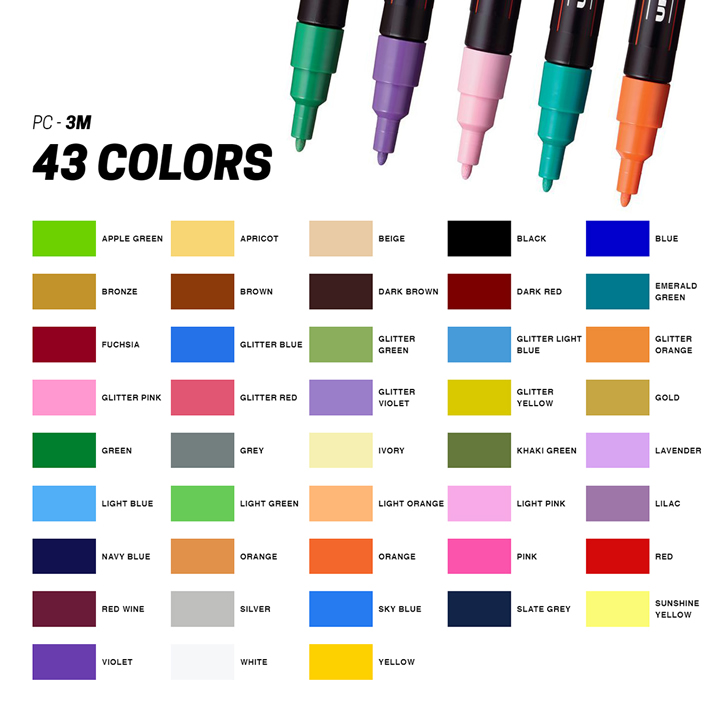 POSCA PENS. IDEAL FOR ALL TYPES OF ART. - Clarkes