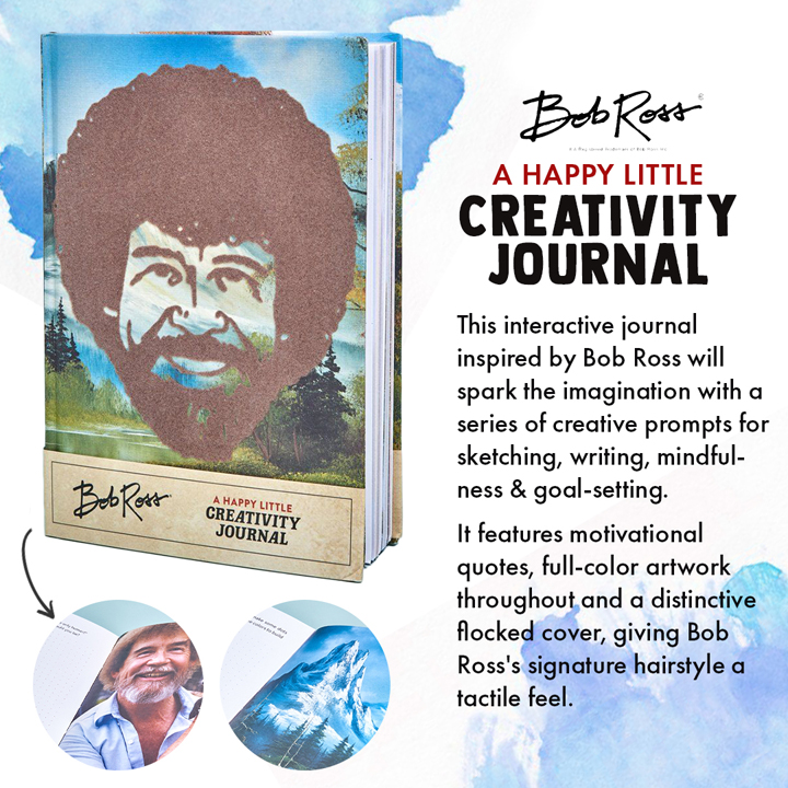 Bob Ross Paint Palette Journal & Brush Pen