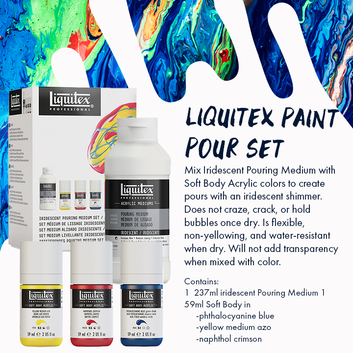 Liquitex Professional Pouring Gloss/Matte/Iridescent Mediums