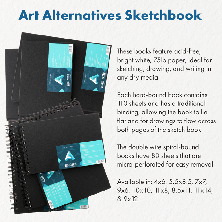 Art Alternatives Wire or Hard Bound Sketchbook