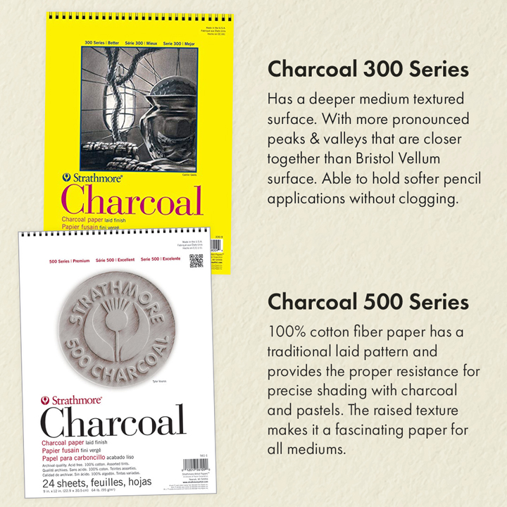 Strathmore Charocal Paper 300 and 500 Series