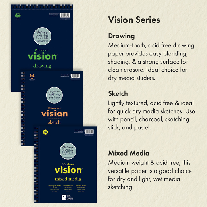 Vision Series Drawing, Sketch & Mixed Media Paper