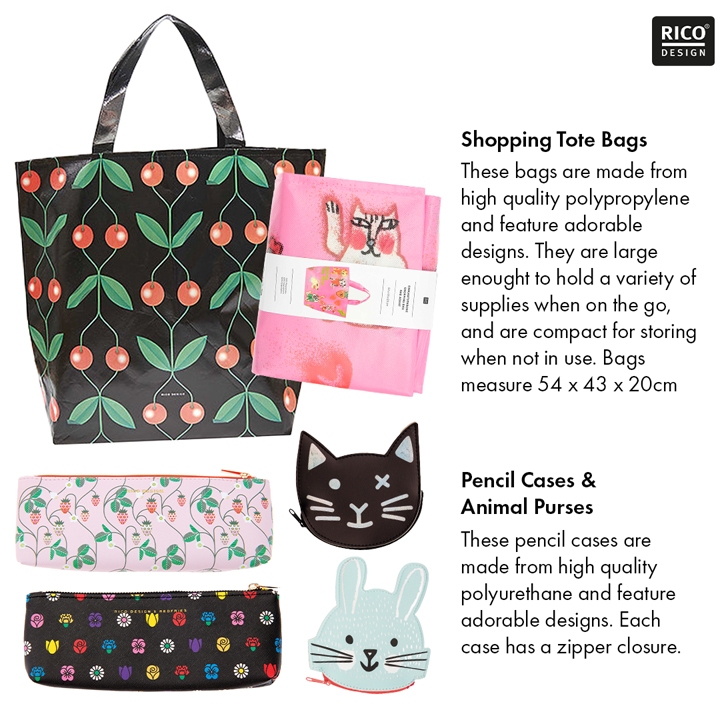 Rico Design Bags, purses, and pencil cases