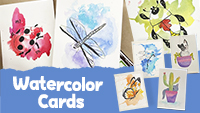 Watercolor Cards Class