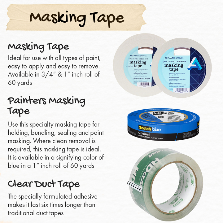 Collectibles Buy painters tape, blue masking tape roll, 3 inch x 60