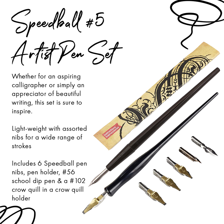 Speedball #5 Artist Pen Set