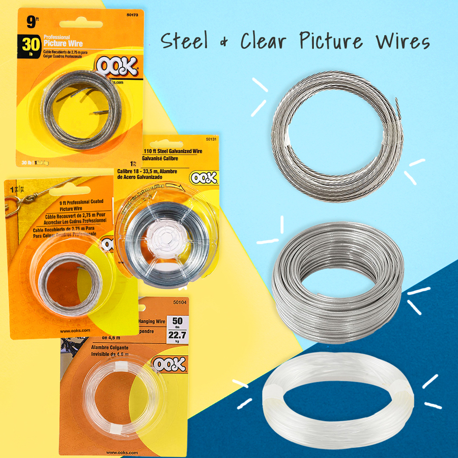 Steel and Clear Plastic Wire